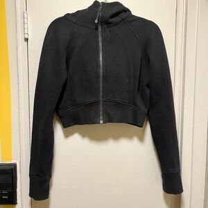 lululemon athletica Black Cropped Zip-Up Hoodie